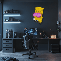 Neon Wall Art Sign Bart Simpson Pop Culture LED Light Decoration