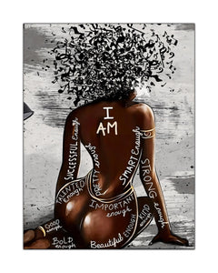 Wall Art-I AM-Canvas Printed-0