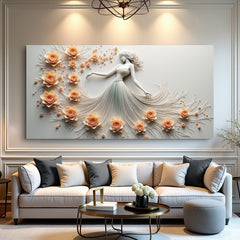 Modern Minimalist Woman Dance Wall Art