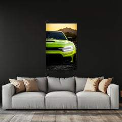 Neon LED Car Wall Art Sign - UV Printed Acrylic Garage Decor