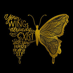 Your Wings Glass Wall Art