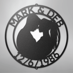 Custom Metal Wall Art - Personalized Anniversary Sign