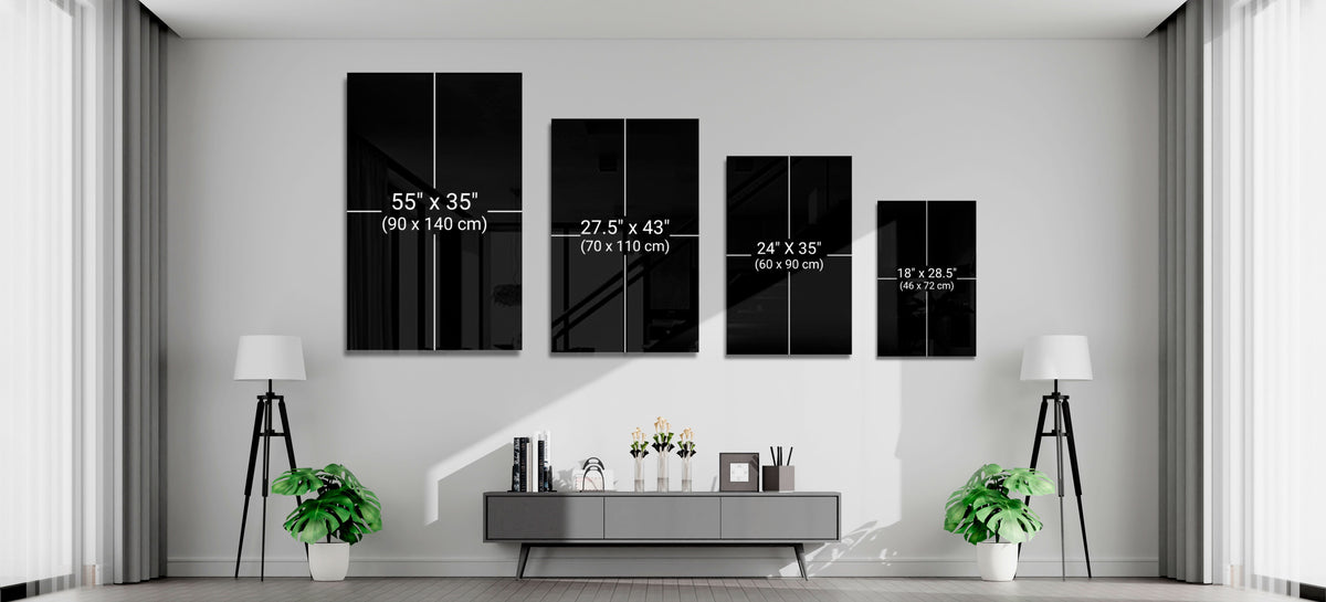 Yellow Lips Glass Wall Art