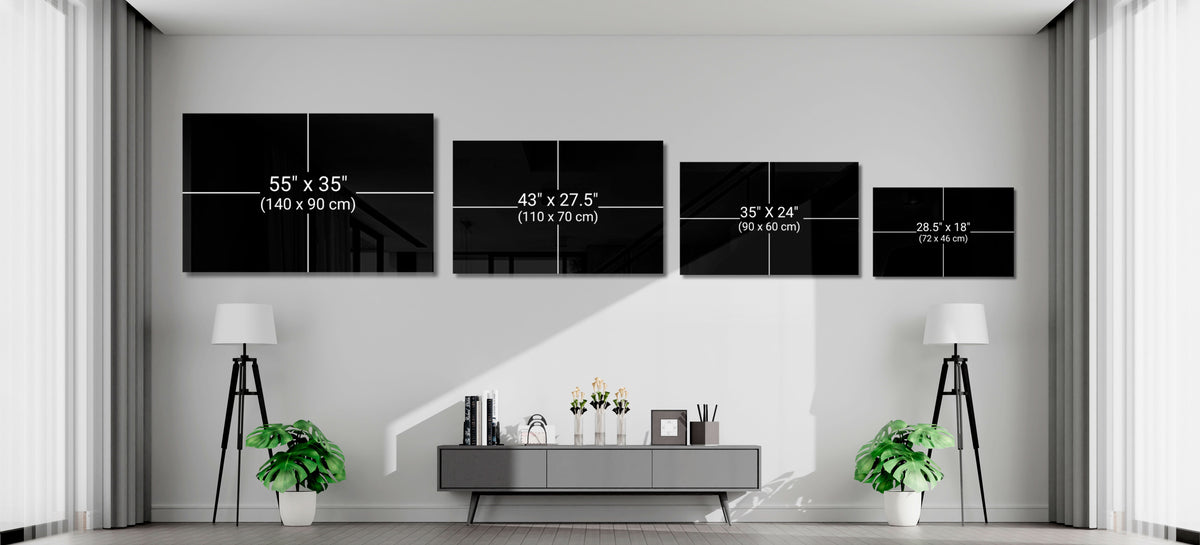 Cosmic Blue Glass Wall Art